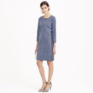 NWOT J.Crew Jet-set Geo Shift Dress